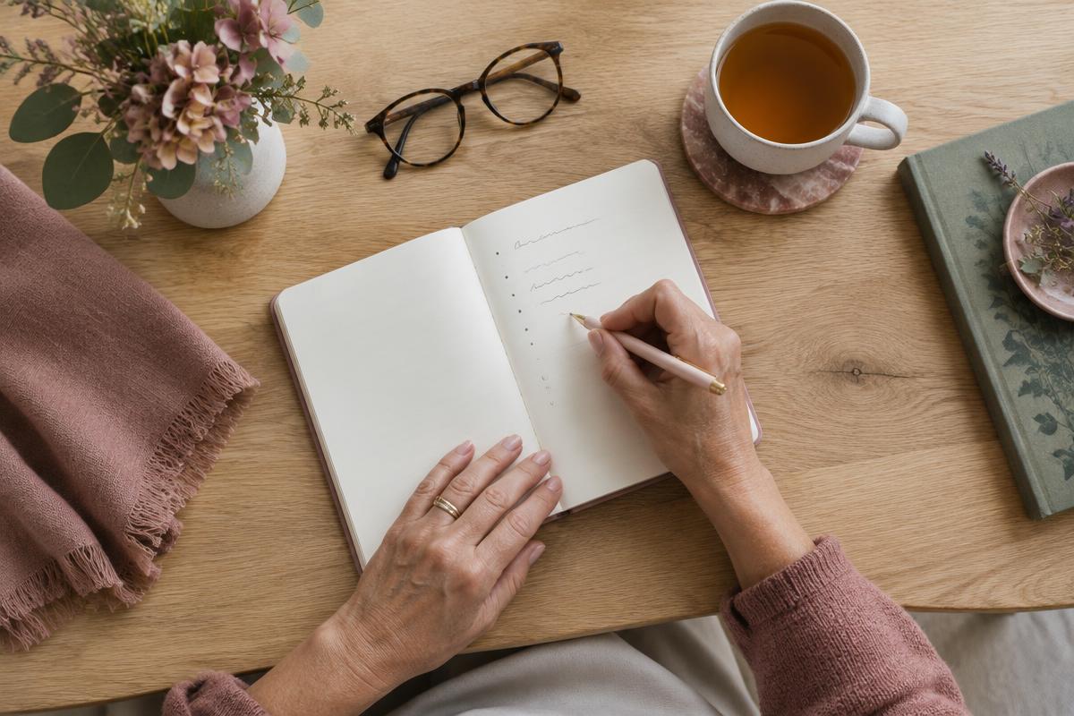 Writing notes to track symptoms